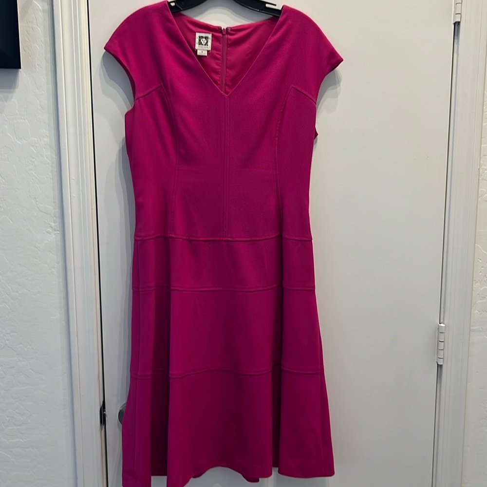Anne Klein size 8 dress fuchsia